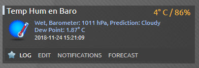 Temp Hum en Baro