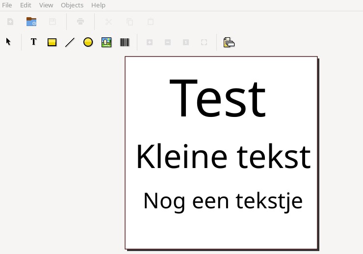 Label opmaken